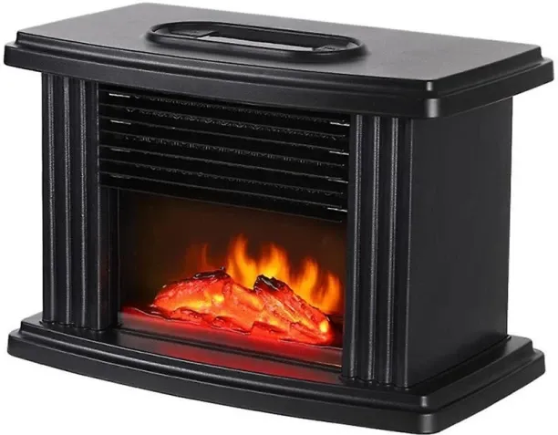 Generic Electric Fireplace Heater With Adjustable Flame Effect and Remote Control Radiant Heater