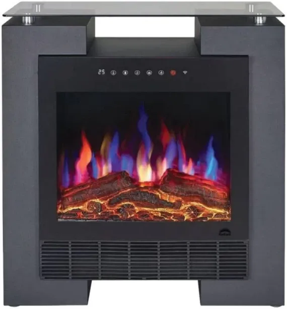 Radiant Freestand Fireplace with shelve Electric Place Heater