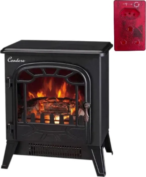 CONDERE ZR-8003 ELECTRIC FIREPLACE HEATER WITH SURGE PROTECTION Electric Place Heater