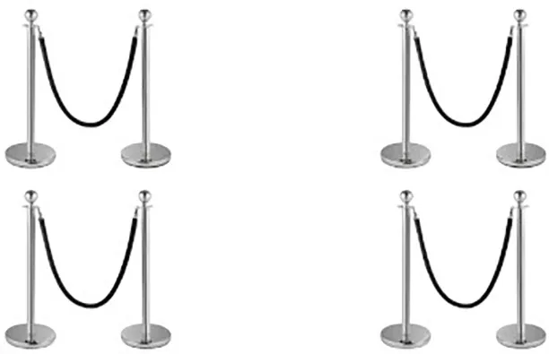 Premium Stanchion Rope With Ball Top Pole Vault Stand Twisted Rope