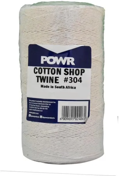 POWR Twine Cotton Shop (304) 500g 2.5mm Twisted Rope