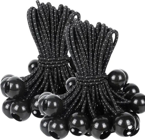 ALANES Bungee Cords with Ball for Outdoor Canopy Tents Shelter - 100 Pieces/Set Bangle Stand