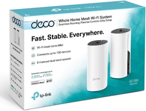 TP-link DECO M4 (2-PACK) AC1200 867 Mbps Mesh Router