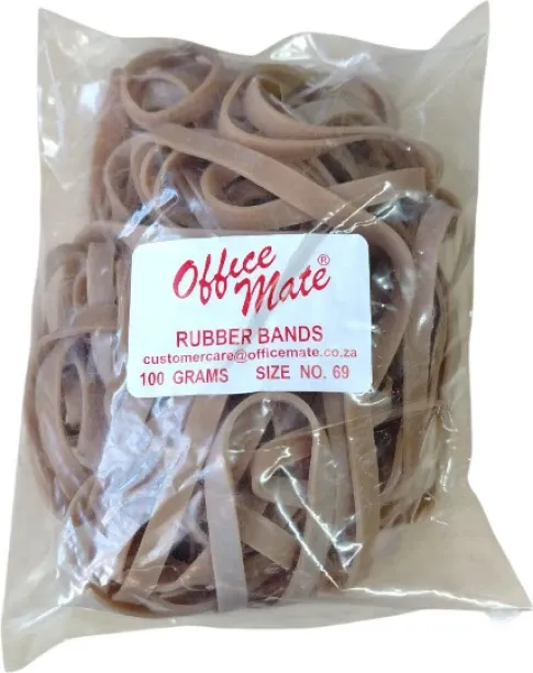Office Mate Size69 100g Bag Rubber Band