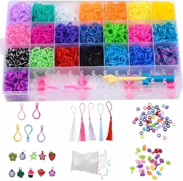 Volamor 0793969687497 bracelets and other items out of small, colorful rubber bands for kids fahion…