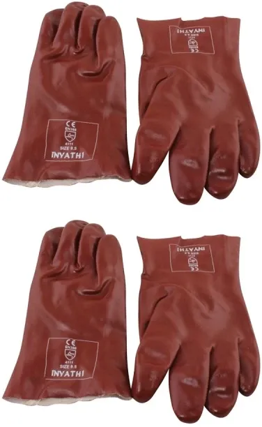 Skudo PVC Open Cuff Medium Duty 50mm Synthetic  Safety Gloves
