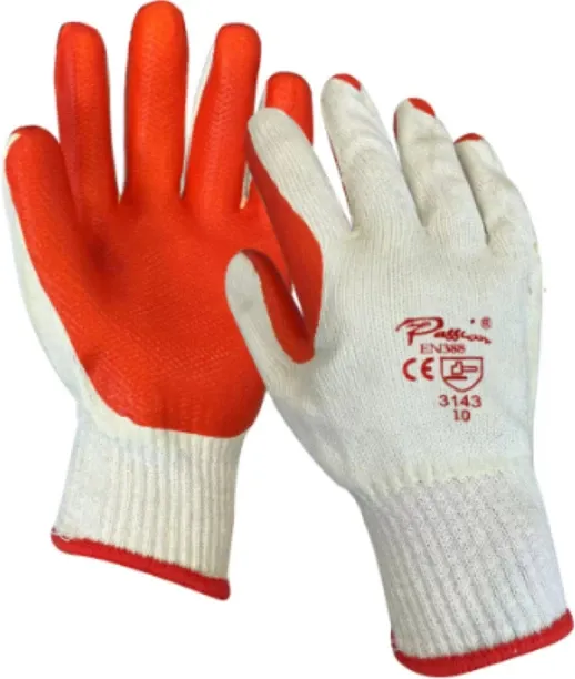 Gloves Crayfish red and white Latex  Safety Gloves