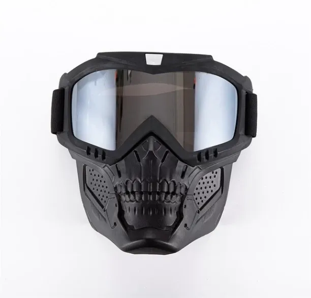 MAX RZOJUNMA Motorcycle Goggles Mask Skull Moto face mask Wind proof Motocross goggles Racing helme…