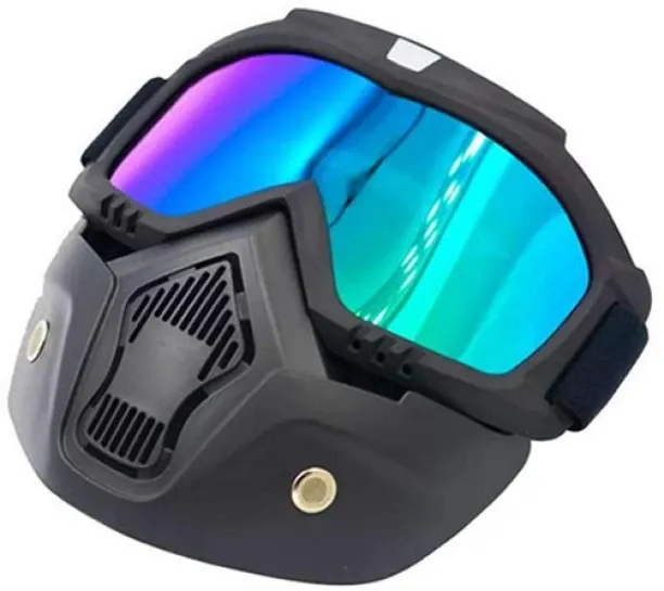 MAX Motorcycle Goggles Mask Motocross Motorbike Detachable Off-Road Ski Goggle For Open Face Helmet…
