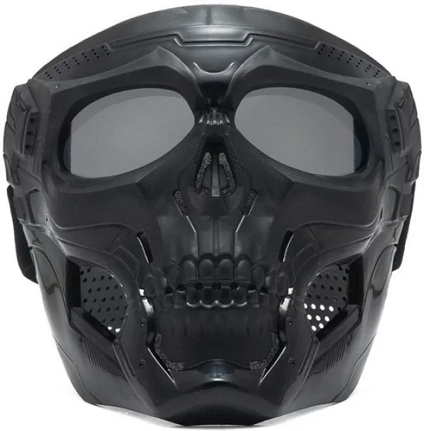 MAX Skull Motorcycle Goggles Skull Motorcycle Goggles Skeleton Skull Helmets With Lens Full Face Sk…