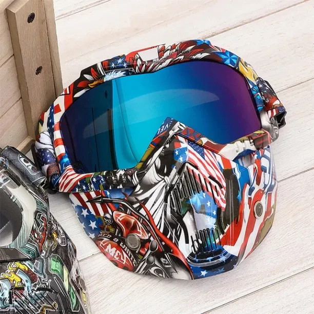 MAX Motorcycle goggles off-road Helmet Mask windproof glasses riding windproof sand mask glasses ta…
