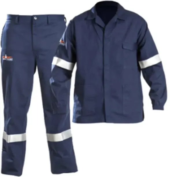 Diphala Workwear D59 - Conti Suit - Flame & Retardant, 100% Cotton, Reflective Tape Safety Jacket