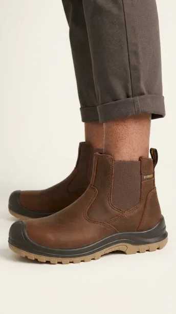 Everest Stc Craftsman Crazy Horse Steel Toe Leather Safety Shoe