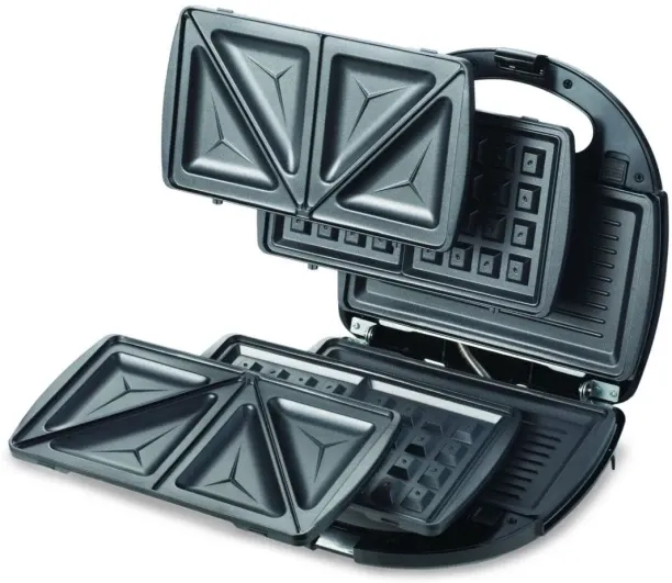 Generic 3-in-1 Sandwhich Maker - SMM01.A0BK Electric Toast, Waffle, Grill