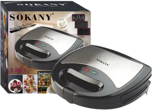 sokany 3 in 1 Multifunctional Sandwich Maker Electric Toast