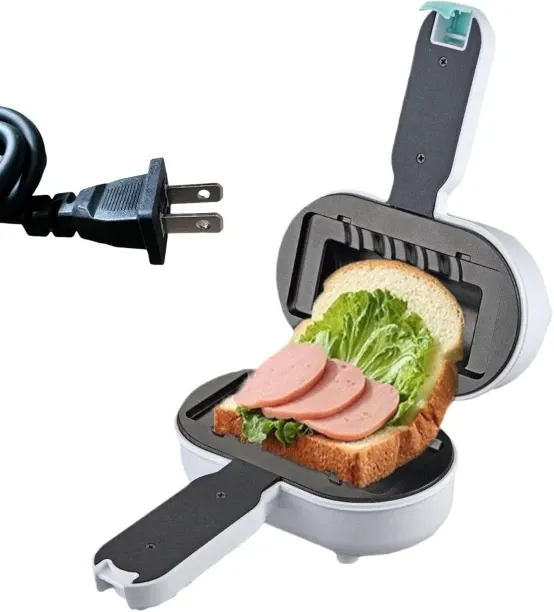 Flycross Sandwich Press,Electric Half-portion Hot Sandwich Maker | Non-Stick Waffle Maker | for Bre…