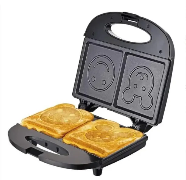 SOKANY Portable Electric 750W Smiley Face And Emoji Waffle Maker. SK 128 Waffle Maker
