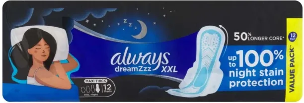 Always Maxi Xxl Nights Maxisize Sanitary Pad