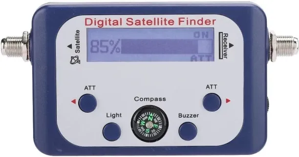Solala Digital Satellite Finder, 950-2150MHz Satellite Finder Meter with LCD Display Screen with El…