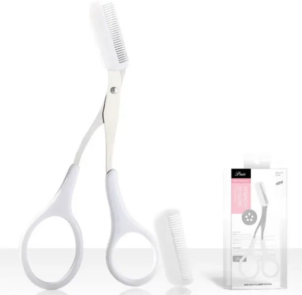 Aurora Products Eyebrow Scissors with Detachable Comb Scissors