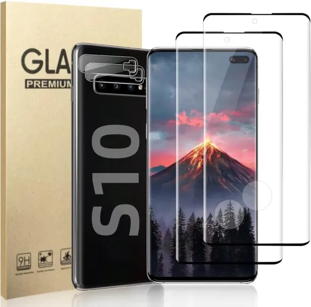 Lasonstiges Standard Screen Protector for 2+2 Pack) Galaxy S10 Screen Protector and Camera Lens Pro…