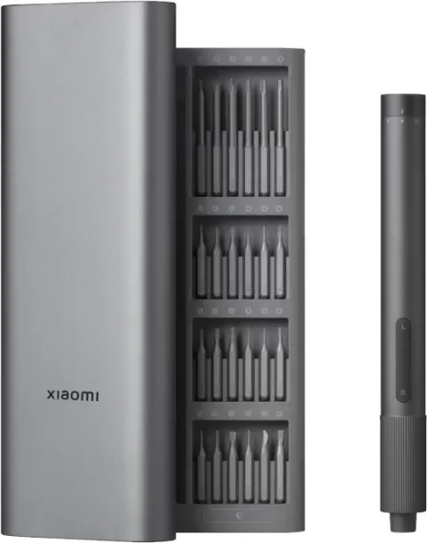 Xiaomi Electric Precision Screwdriver Kit – 24 S2 Steel Bits with 2-Speed Torque Control & Type-C R…