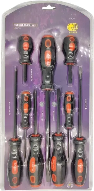smte Earth 9 Piece Screwdriver Set Standard