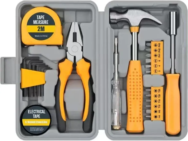 Granty 24 Piece Home DIY Tool Kit Pink Home Improvement Tool Set with Hammer, Screwdrivers, Pliers,…