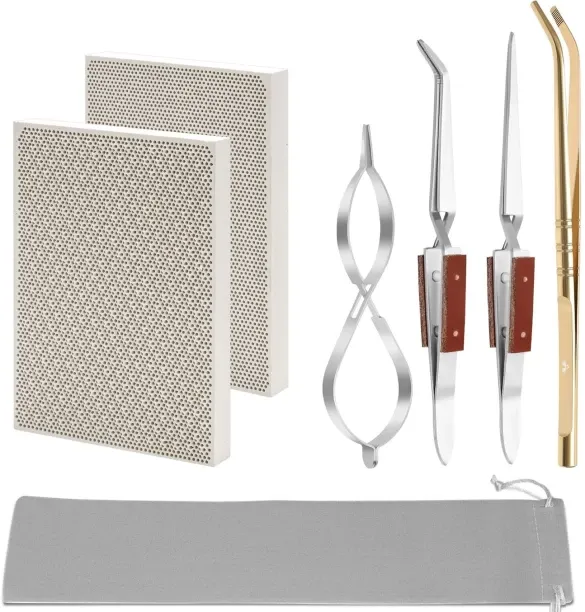 ALANES 7 Piece Honeycomb Boards Jewelry Soldering Kit Standard
