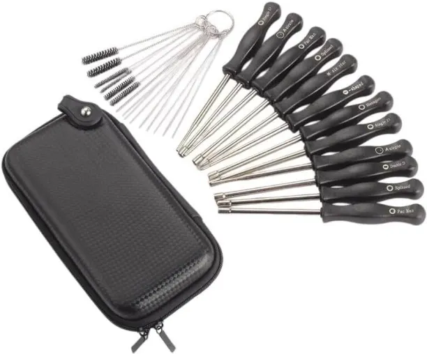 WEIWEISTORE Carburetor Screwdriver Set 12 Screwdrivers 15 Brushes Kit with Storage Case for Carbure…