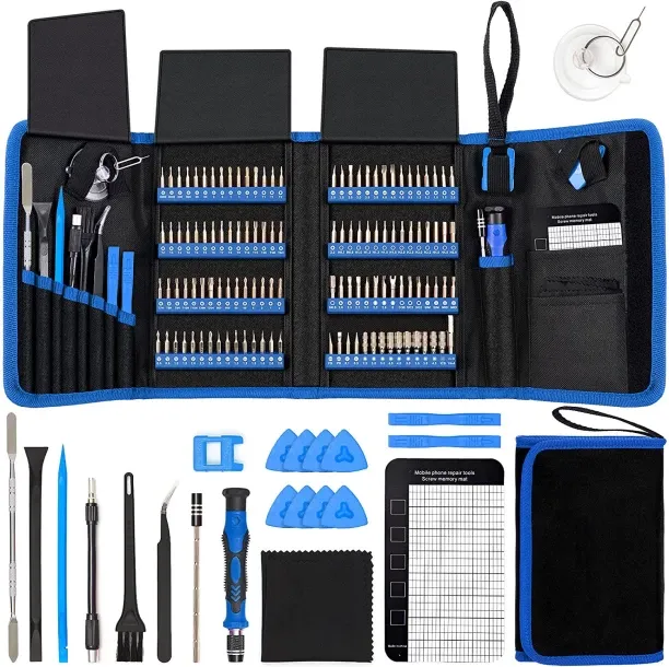 SHIJIN Screwdriver set - Electronic Precision (142-piece pack) comes with a 120-piece magnetic repa…