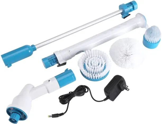 justsimplified Electric Spin Scrubber Machine Floor Bathroom Cleaning Brush Tiles Cleaner Tool Mach…