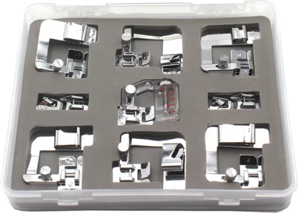 ALANES Sewing Machine Narrow Rolled Hemming Presser Foot Set Sewing Kit