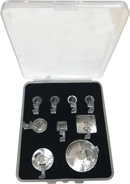 ALANES 9-In-1 Clear Quilting Embroidery Presser Foot for Low Shank Sewing Machines Sewing Kit