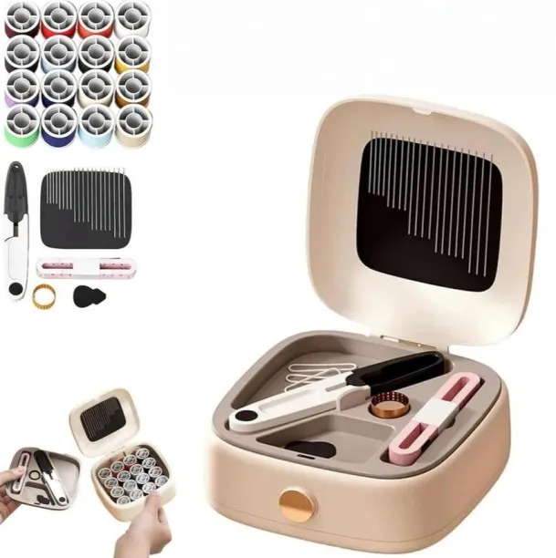 LIUHUI 2026 New Magnetic Sewing Tool Kit Adults and Beginners with Double-Layer Magnetic Storage De…