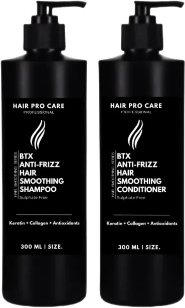 Hair Pro Care Btx Anti-Frizz Hair Smoothing Shampoo & Conditioner Sulphate Free Shampoo