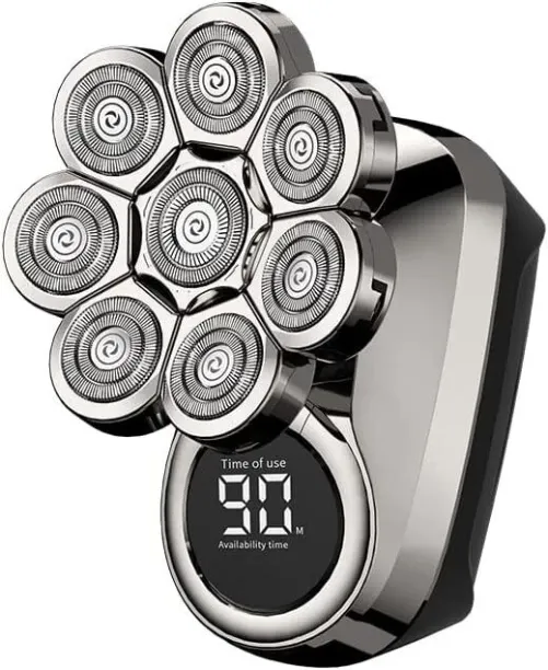 Wagu drum Head Shavers for Bald Men, 6in1 Electric Shaver Hair Clipper Shaved 8-blade Oil Head Mach…
