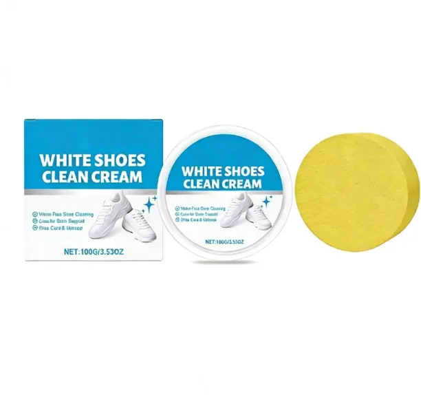 spark Cleaning cream for white shoes, gentle no-rinse, decontamination and yellowing Leather Shoe B…