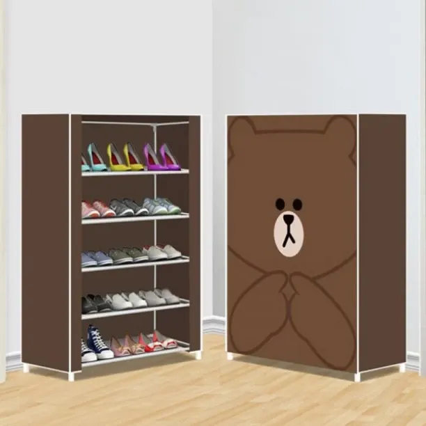 ASHCOMONLINE Metal, Plastic Shoe Rack