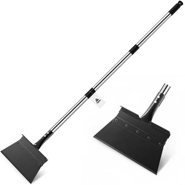 Topika Adjustable Garden Shovel & Scraper 134CM Steel Handle Weeding Tool Shovel