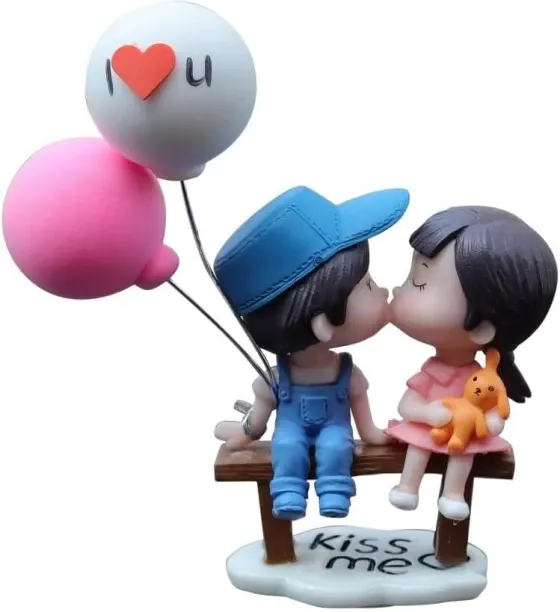 WEIWEISTORE Cartoon Couple Car Decoration, Cute Couples Ornaments Car Interior Decoration Accessori…