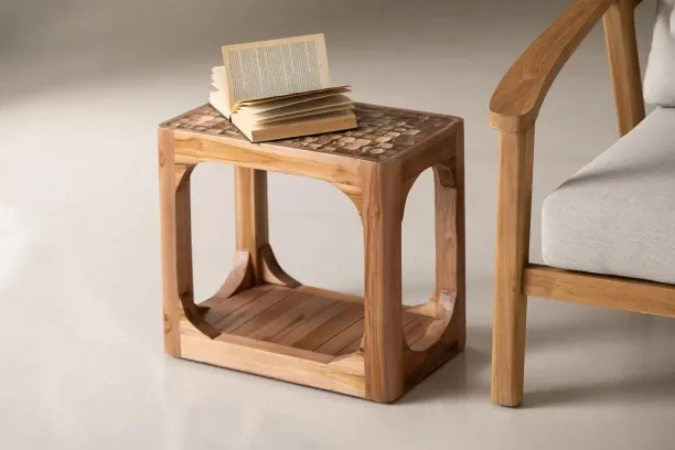Unique Kariba Side Table Solid Wood Side Table