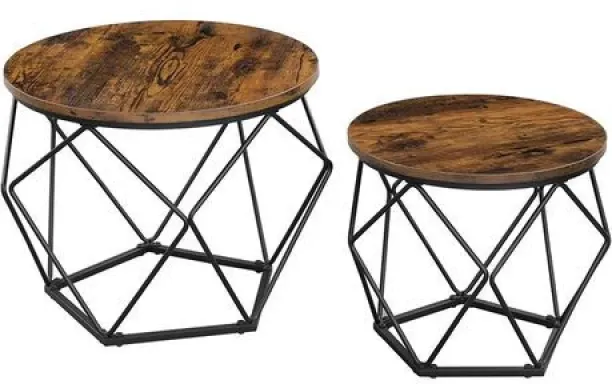 LASA CASA-RNDTAB-TWO Steel Side Table
