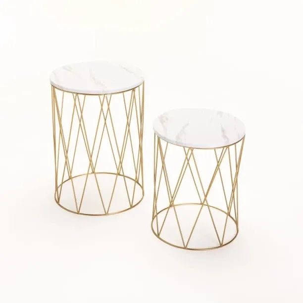 Murray Set of 2 Tables 9876100663695 Metal Side Table