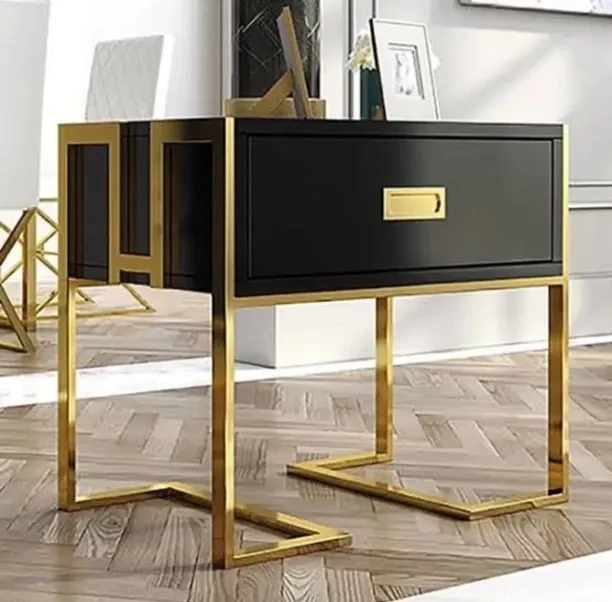 AM FURN ASH026b Solid Wood Bedside Table