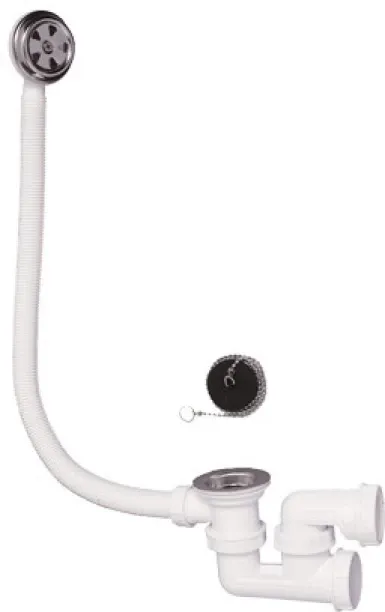 Wirquin Bath Trap with Waste Plug & Chain - SP602 Sink Plug