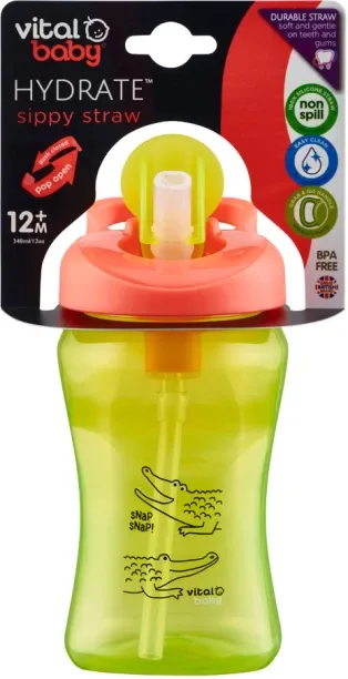Vital Baby Hydrate Sippy Straw Cup