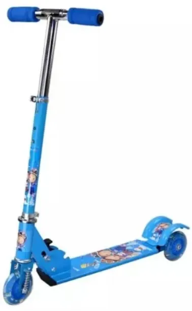Generic Kids Adjustable Height Scooter With LED Wheels Parallel Import 12 cm x 27 cm Skateboard