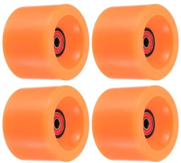 BeiShi 78A Longboard Wheels with ABEC-9 Bearings 1 inch x 34 cm Skateboard