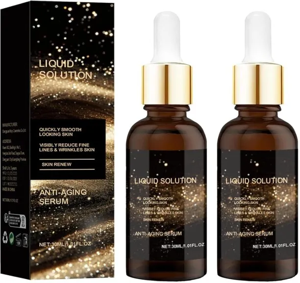 LIUHUI Face Serum, Liquid Solution anti Aging Serum, Vitamin C & E, Anti Aging Face Tightening, Boo…